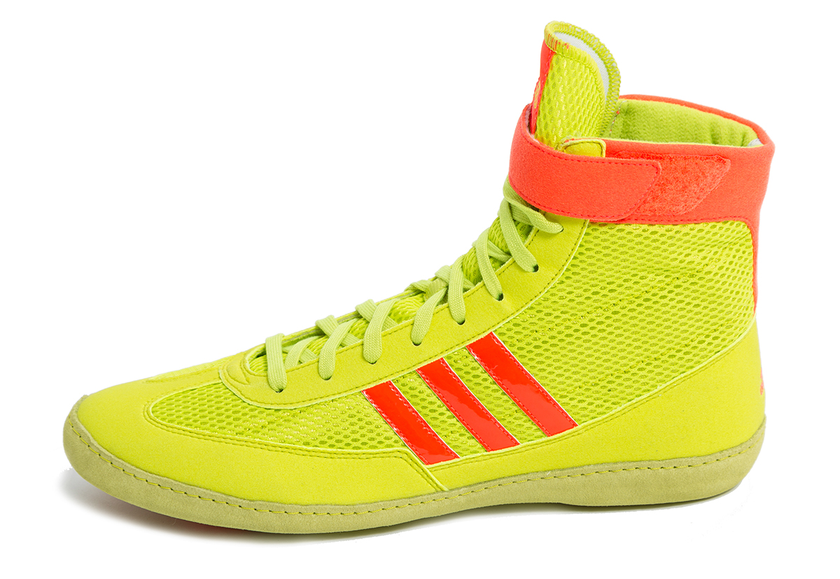 adidas MM Combat Speed Wrestling Shoes, color: Yellow/Orange